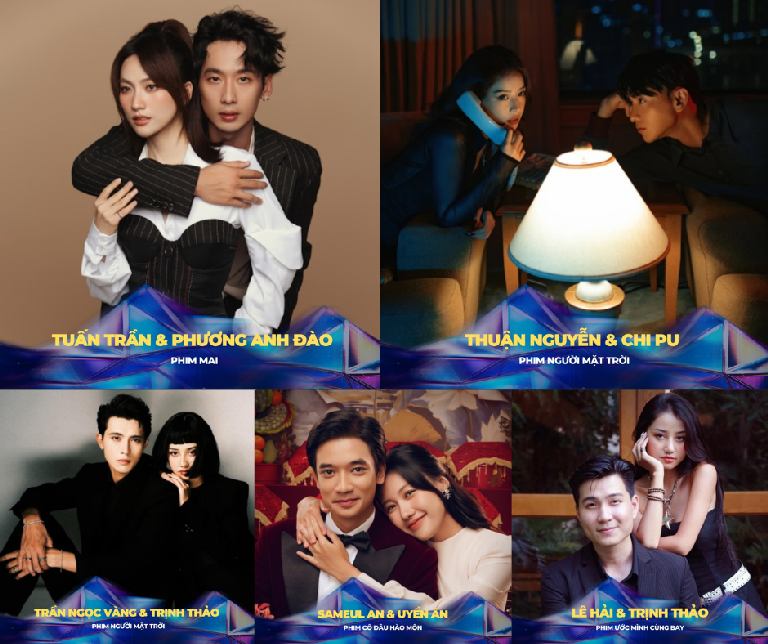 10 ‘Cặp đôi được yêu thích nhất’ của Ngôi Sao Xanh 2024