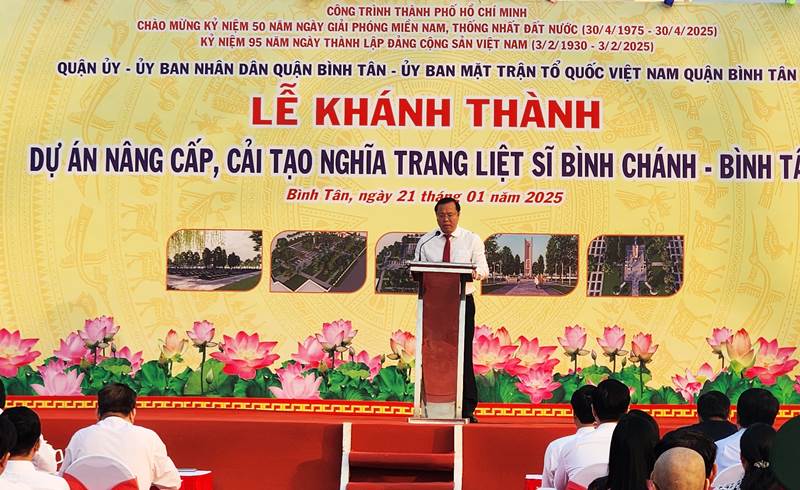 Khánh thành Nghĩa trang liệt sĩ Bình Chánh-Bình Tân