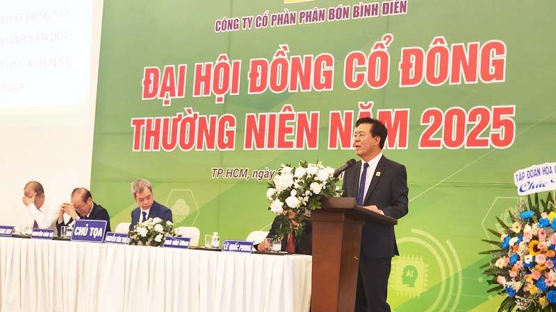 Trong năm 2025, Công ty CPPB Bình Điền sẽ phấn đấu chia cổ tức cho các cổ đông đạt mức 20%