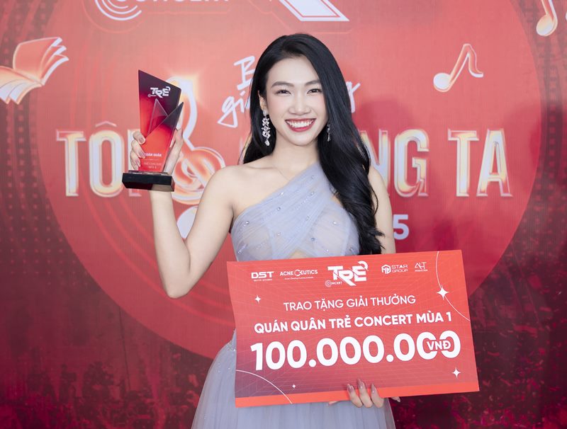 Nữ sinh Đại học HUTECH giành ngôi quán quân TRẺ CONCERT mùa đầu tiên