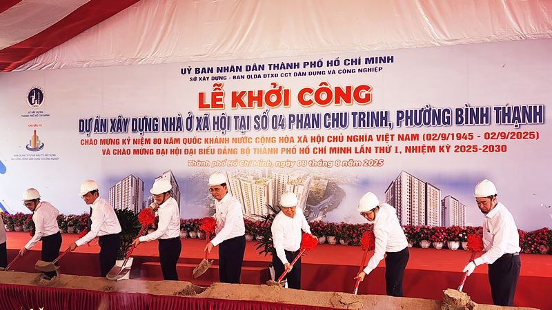 Khởi công dự án nhà ở xã hội gần 1.000 tỉ đồng phục vụ tái định cư dự án rạch Xuyên Tâm