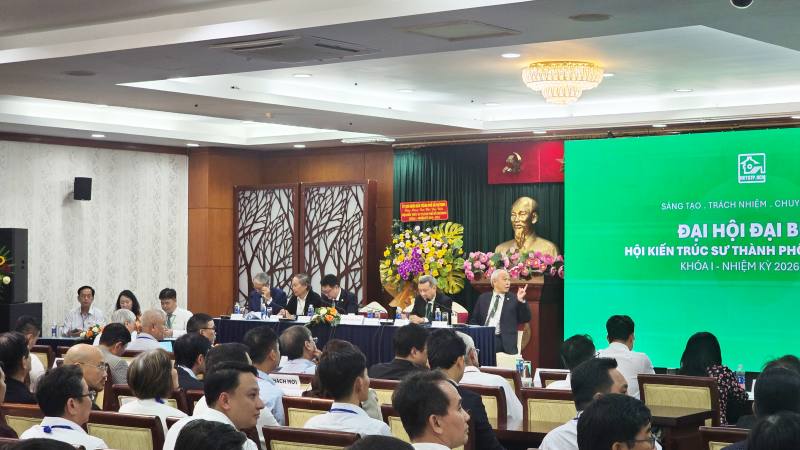 KTS Lưu Hướng Dương được bầu làm Chủ tịch Hội Kiến trúc sư TP.HCM nhiệm kỳ 2026–2031