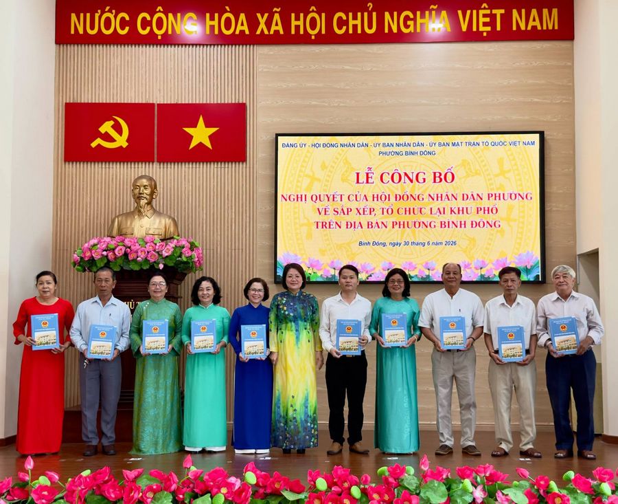TP. Hồ Chí Minh: Phường Bình Đông tinh gọn bộ máy khu phố