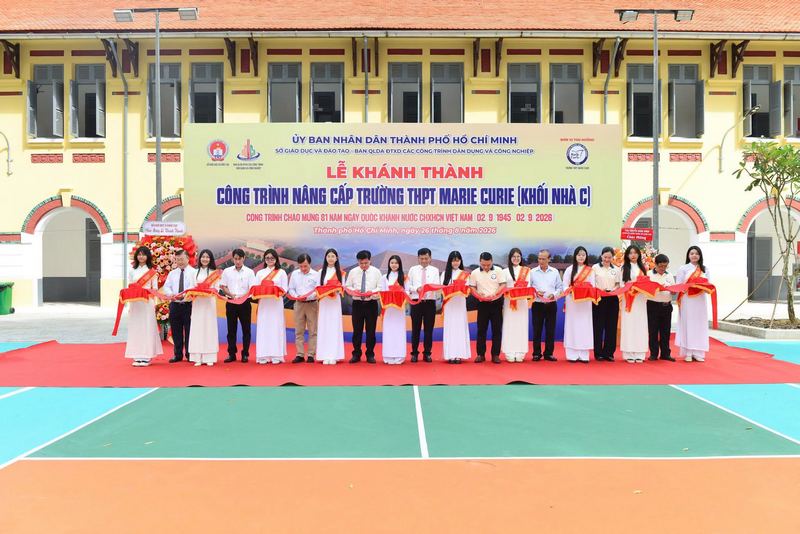 Khánh thành khối nhà C Trường THPT Marie Curie