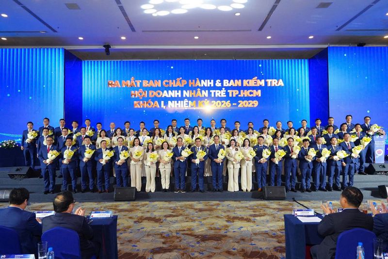 Hội Doanh nhân trẻ TP.HCM nhiệm kỳ 2026-2029: Hợp lực để doanh nghiệp cùng lớn mạnh
