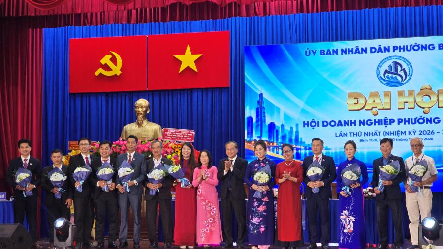 Hội Doanh nghiệp phường Bình Thới ra mắt Ban Chấp hành nhiệm kỳ 2026-2031